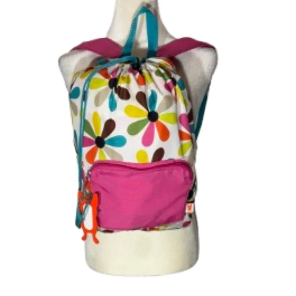 Girls/Kids Floral Sleeping Bag with Backpack